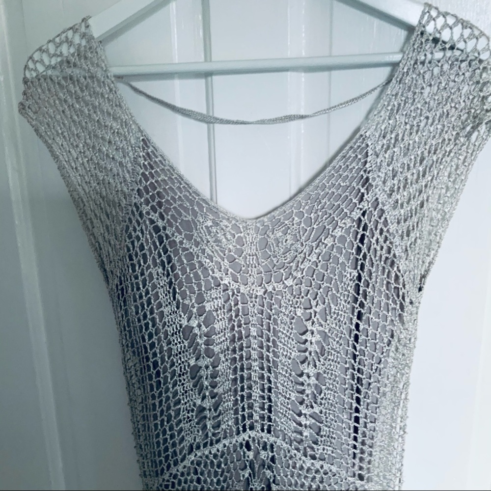 FP Spun Crochet Dress with Cotton Underlay - Picture 6 of 7